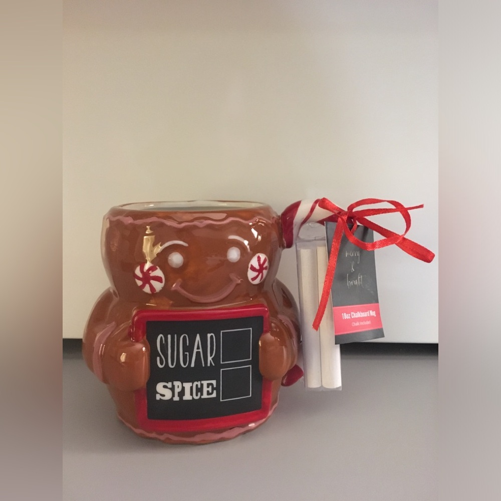 Gingerbread chalk board mug